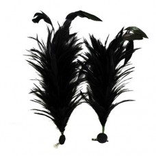 Prisegamos plunksnos (25-30 cm), juodos spalvos